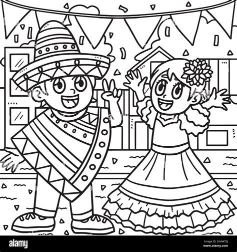 Fiesta coloring pages for kids