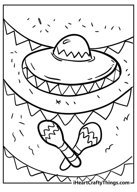 Fiesta Coloring Pages Printable