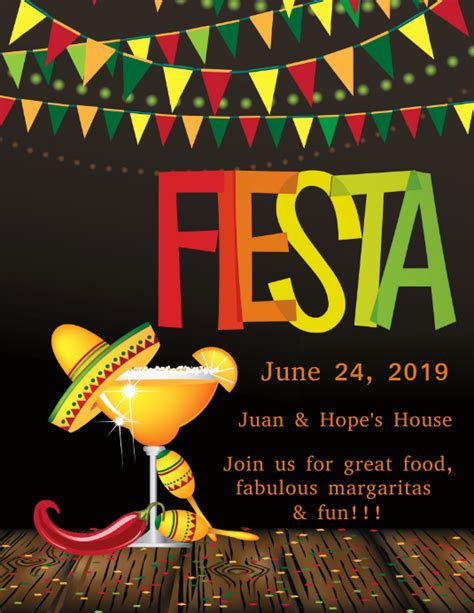 Fiesta Flyer Template Design