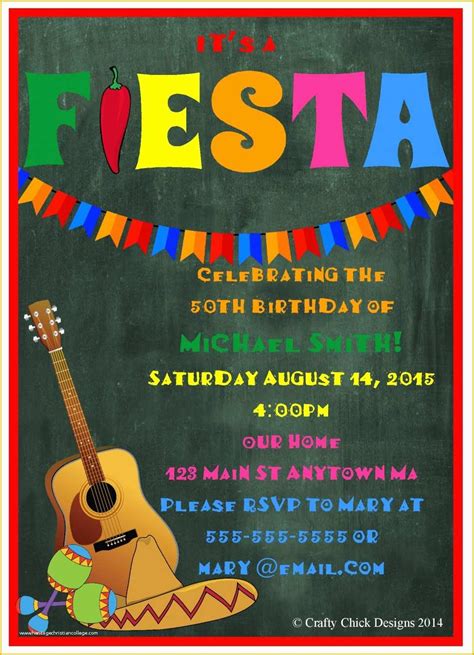 Fiesta Invitation Template 10