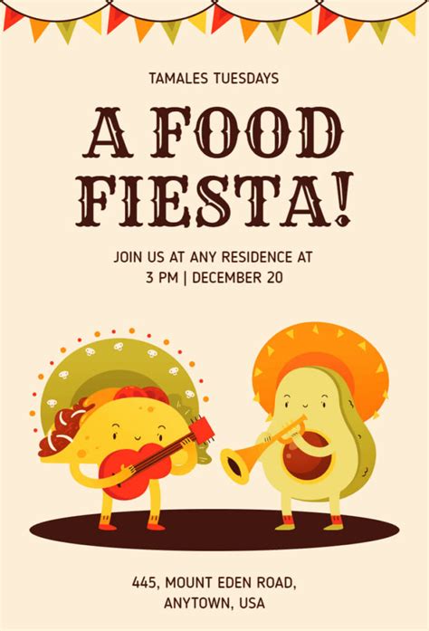 Fiesta Invitation Template 2