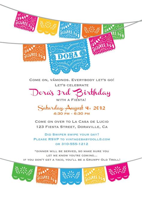 Fiesta Invitation Template 8