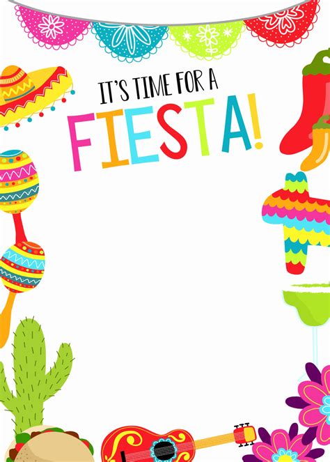 Fiesta invitation templates gallery