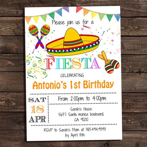 Fiesta Mexicana Invitation Templates