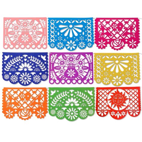 Fiesta Papel Picado Templates