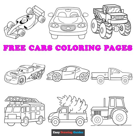 Fiesta vehicles coloring pages for kids