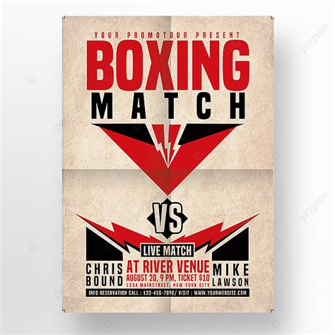 Fight Card Template Inspiration