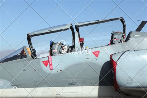 A fighter jet canopy, showing the pilot's view