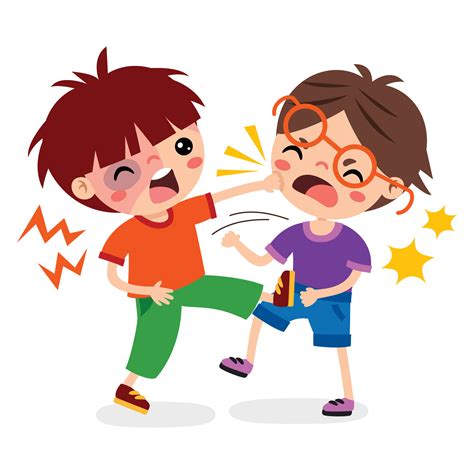 Fighting: Engaging in a physical or verbal confrontation.