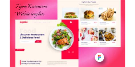 Figma Restaurant Template Example 5