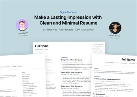 Figma Resume Templates Gallery 2