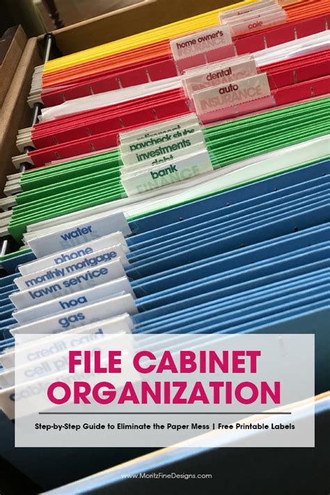 Idea of File Cabinet Labels Templates