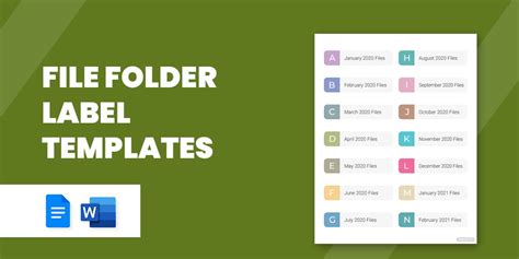 File Folder Label Template 7