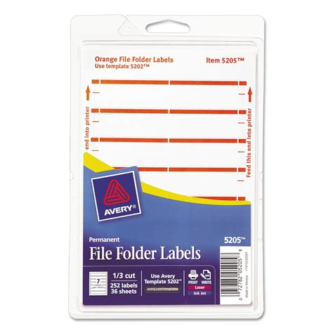 File Folder Label Template 8