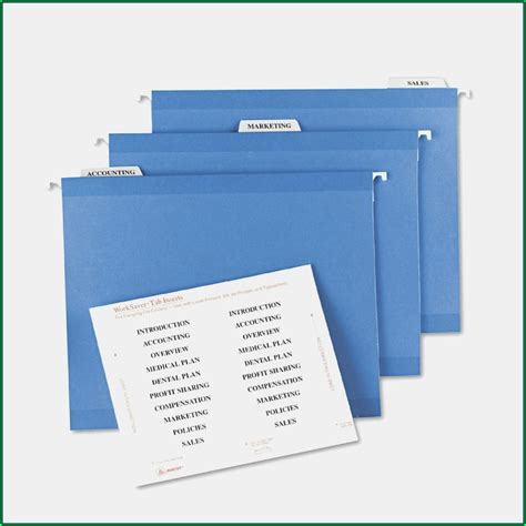 File Folder Tab Template Design 6