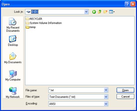 File in use dialog box