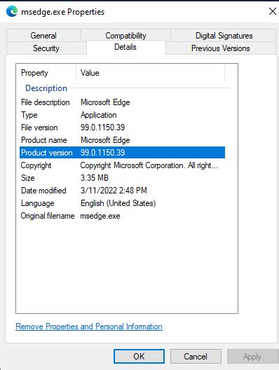 File System Object Properties