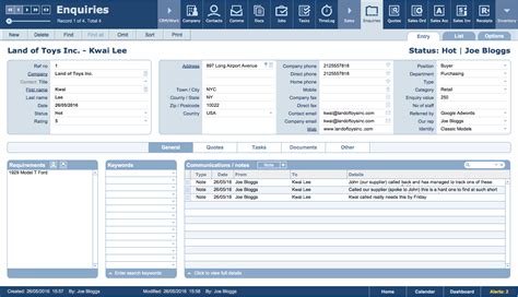 FileMaker CRM Template