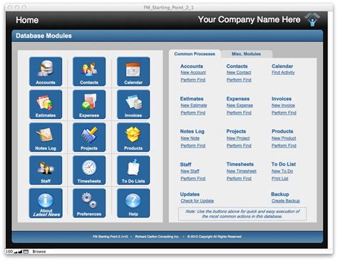 FileMaker Template Examples