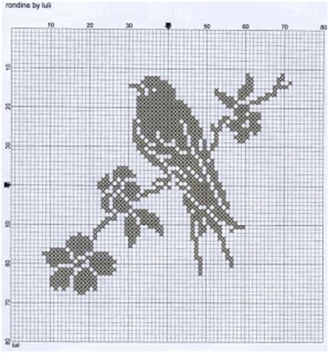 filet crochet bird