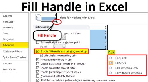 Using the Fill Handle to copy formulas in Excel