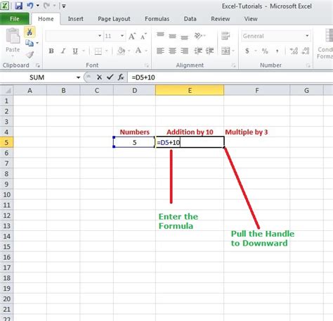 Fill Handle Formulas