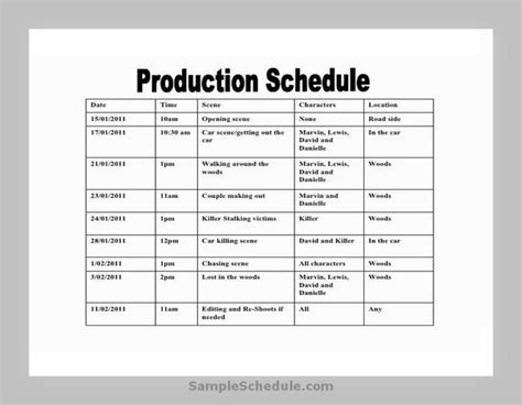 Film Production Management Template