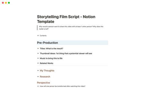 A screenshot of a film screenplay template