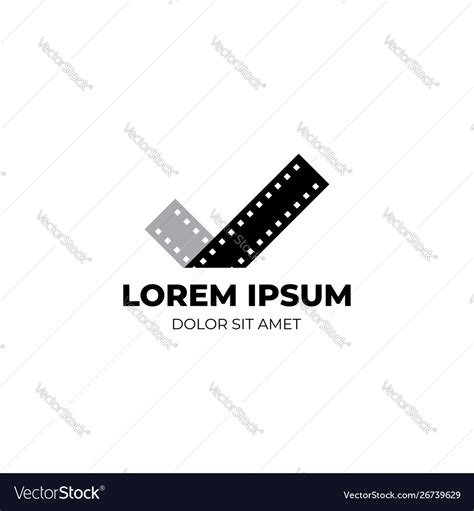 Film strip logo template