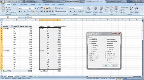 Filtering blank cells in a pivot table