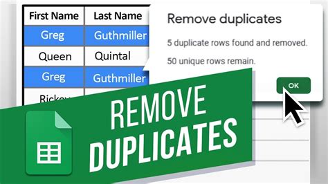 Filter Duplicates in Google Sheets