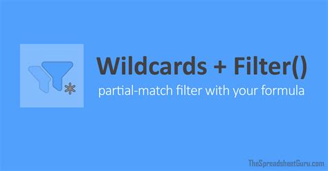 FILTER formula with wildcards