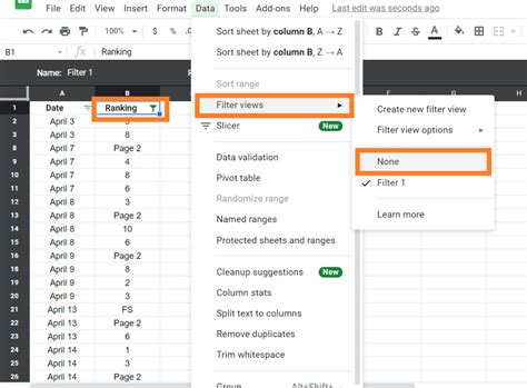 Filter Hidden Rows in Excel