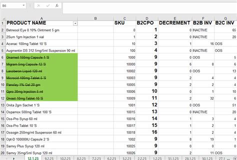 Filter Strikethrough Method 2