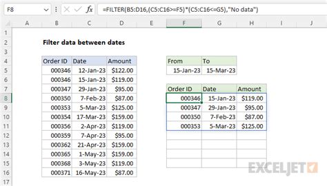 Filtering Excel Dates 10