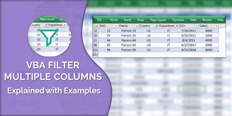 Advantages of Filtering Multiple Columns in Excel