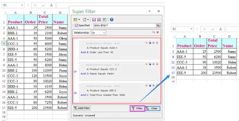 Filtering Multiple Workbooks in Excel