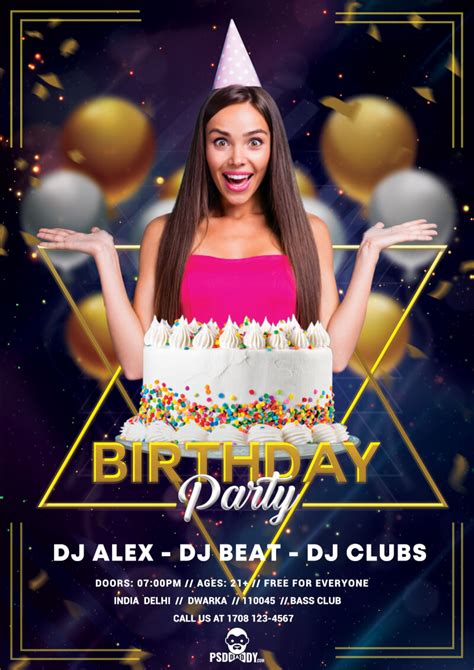 Final thoughts on birthday flyers