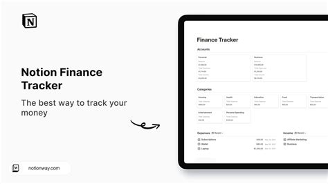 Finance Tracking Notion Template for Investing