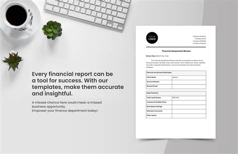 Financial Assessment Template