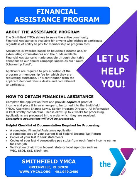 Financial Assistance Programs