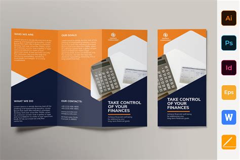 Financial Consulting Brochure Template