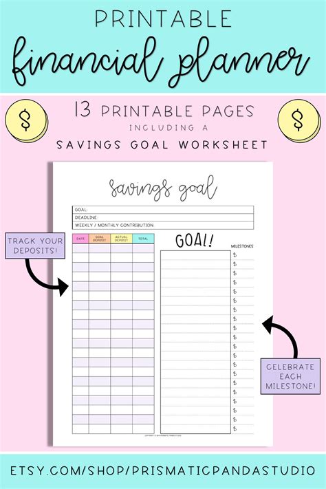 Financial Goals Worksheet