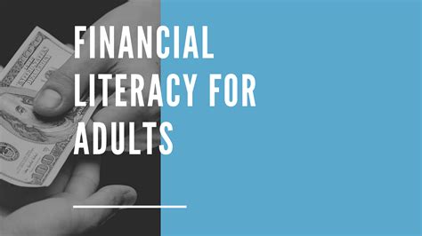 Financial literacy for disabled adults