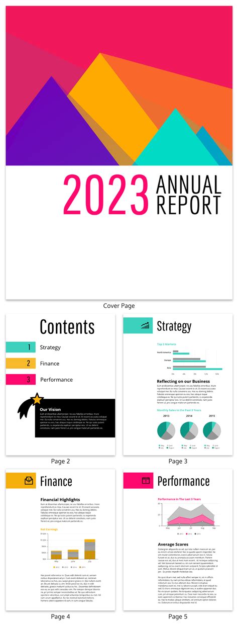 Financial Report Design Examples