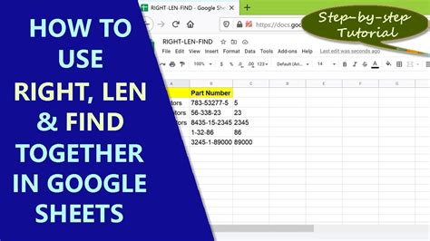 FIND and LEN functions in Excel