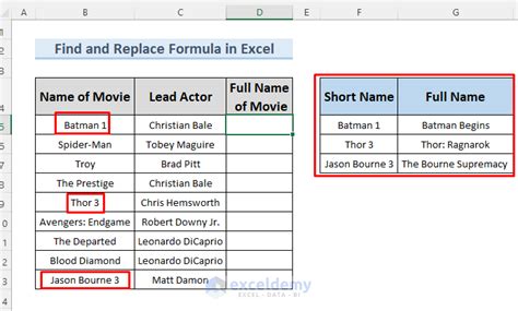 Find and Replace Formulas