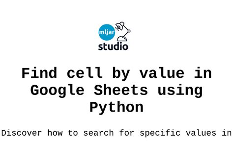 Finding cells with values in Google Sheets