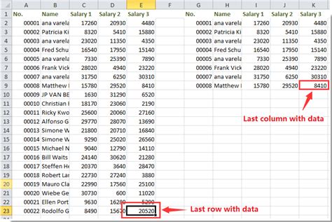 Finding Last Data Row in Excel