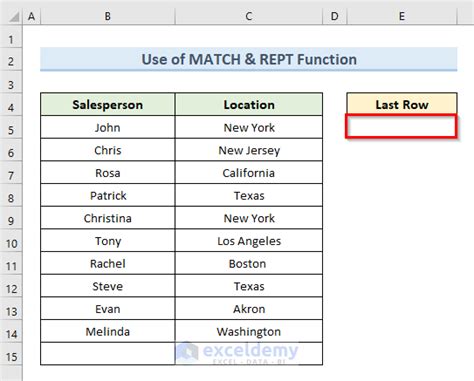 Find Last Row in Excel